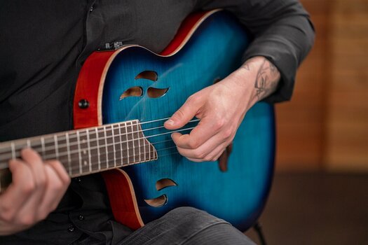 Classical Guitar with Preamp Ortega RTPDLX-FMA-L 4/4 Flamed Maple Blue Classical Guitar with Preamp - 17