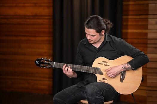 Classical Guitar with Preamp Ortega RTPSTD-NAT-L 4/4 Natural Classical Guitar with Preamp - 15