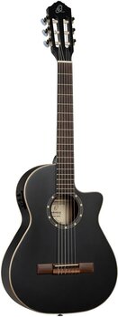 Gitara klasyczna z przetwornikiem Ortega RCE125SBK-3/4 3/4 Satin Black Gitara klasyczna z przetwornikiem - 3