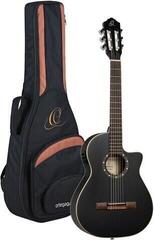 Класическа китара с предусилвател Ortega RCE125SBK-3/4 3/4 Satin Black Класическа китара с предусилвател - 3