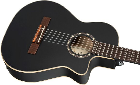Gitara klasyczna z przetwornikiem Ortega RCE125SBK-3/4 3/4 Satin Black Gitara klasyczna z przetwornikiem - 9