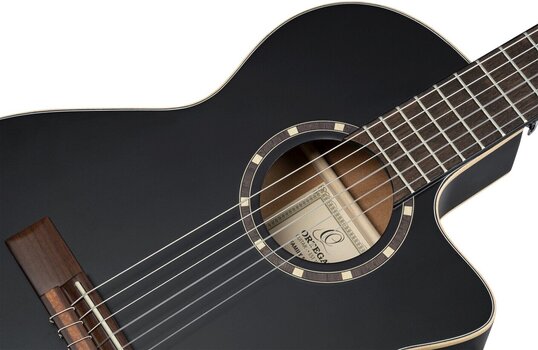 Gitara klasyczna z przetwornikiem Ortega RCE125SBK-3/4 3/4 Satin Black Gitara klasyczna z przetwornikiem - 11