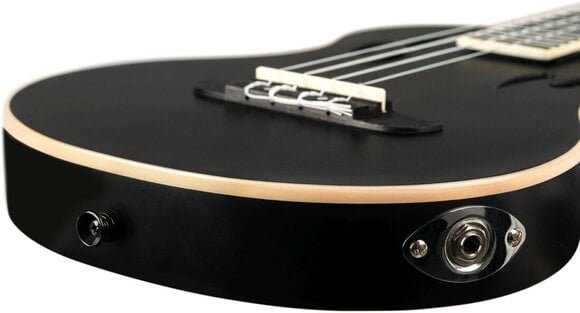 Tenor Ukulele Ortega RTPS-U-SBK Satin Black Tenor Ukulele - 12