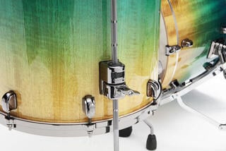 Floor Tom Tama MEF1414B-VMMF Starclassic Maple Exotic 14" Marine Shoreline Movingui Fade Floor Tom - 1