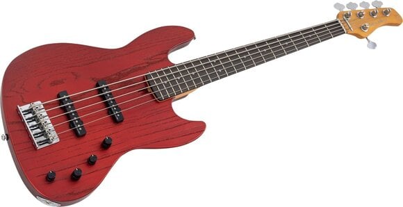 5-strenget basguitar Sire Marcus Miller V6-5 Candy Apple Red 5-strenget basguitar - 3