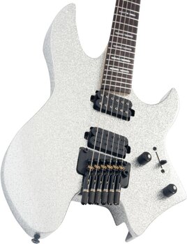 Headless kytara Sire Larry Carlton X6 Silver Sparkle Headless kytara - 5