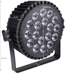 LED PAR Light4Me ALU QUAD 18x6W RGBW LED PAR - 4