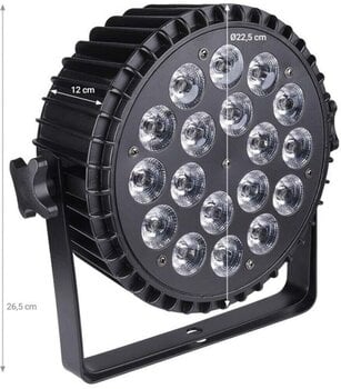 LED PAR Light4Me ALU QUAD 18x6W RGBW LED PAR - 5