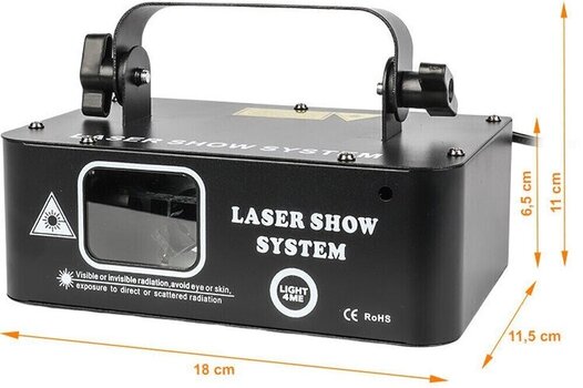 Диско лазер Light4Me RGB GEOMETRIC 500mW Диско лазер - 2