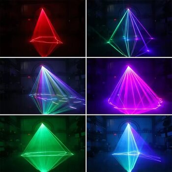 Диско лазер Light4Me RGB GEOMETRIC 500mW Диско лазер - 6