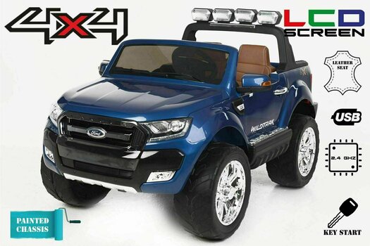 Electric Toy Car Beneo Ford Ranger Wildtrak 4X4 Blue Paint Electric Toy Car - 3