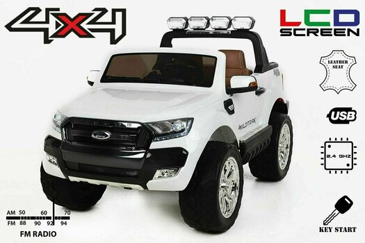 Electric Toy Car Beneo Ford Ranger Wildtrak 4X4 White Electric Toy Car - 4