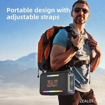 Speaker Portatile Zealot S95 Black Speaker Portatile - 12