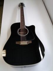 12 húros elektroakusztikus gitár Takamine GD38CE Black 12 húros elektroakusztikus gitár (Sérült) - 1