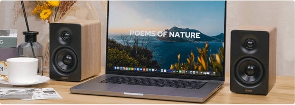 Hi-Fi Бездротова колонка Edifier M60 Hi-Fi Бездротова колонка Classic Oak 2 шт. - 6