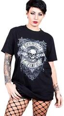 Риза Avenged Sevenfold Stars Flourish Unisex Тениска с къс ръкав/Black/Къси - 1