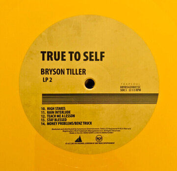 LP ploča Bryson Tiller - True To Self (Yellow Coloured) (2 LP) - 5