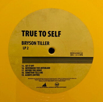 LP ploča Bryson Tiller - True To Self (Yellow Coloured) (2 LP) - 6