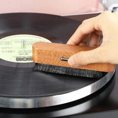 Borstel voor LP's Muziker Wooden Carbon Fiber Record Brush Borstel voor LP's - 5