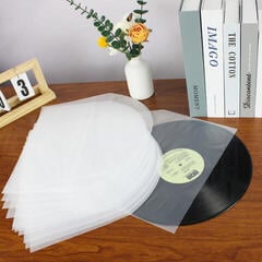 Hoes/koffer voor LP's Muziker HDPE Vinyl Record Inner Sleeves Pack LP-hoezen 50 - 5