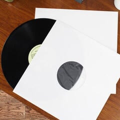 Hoes/koffer voor LP's Muziker Paper 12'' Record Inner Sleeves with plastic insert Pack LP-hoezen 20 - 5