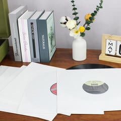 Hoes/koffer voor LP's Muziker Paper 12'' Record Inner Sleeves with plastic insert Pack LP-hoezen 20 - 7