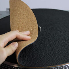 Slipmat Muziker Genuine Leather & Cork LP Slip Mat Slipmat - 4