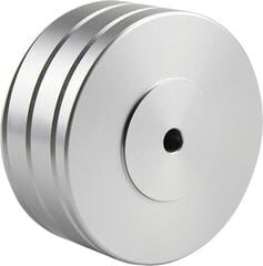 Stabilizer Muziker 2 in 1 Record Stabilizer with 45 Adapter Silver Stabilizer - 2