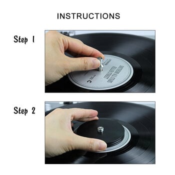 Stabilizator Muziker Vinyl Record Damper Clamp Silver Stabilizator - 7