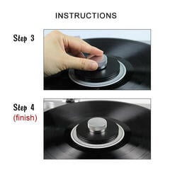 Stabilizer Muziker Vinyl Record Damper Clamp Silver Stabilizer - 7