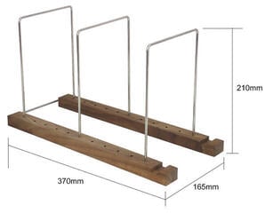 Tafelstandaard voor LP's Muziker 7'', 10'' and 12'' Vinyl record display stand Tafelstandaard voor LP's Natural - 4