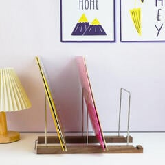 Tafelstandaard voor LP's Muziker 7'', 10'' and 12'' Vinyl record display stand Tafelstandaard voor LP's Natural - 7