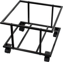 Tafelstandaard voor LP's Muziker 10'' 12'' Vinyl Record Metal Assembly Display Holder with wheel Tafelstandaard voor LP's Black - 3