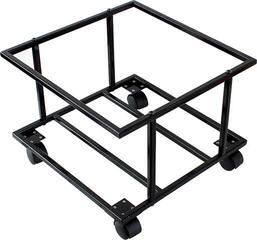 Tafelstandaard voor LP's Muziker 10'' 12'' Vinyl Record Metal Assembly Display Holder with wheel Tafelstandaard voor LP's Black - 4