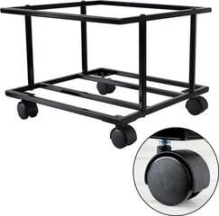 Tafelstandaard voor LP's Muziker 10'' 12'' Vinyl Record Metal Assembly Display Holder with wheel Tafelstandaard voor LP's Black - 6
