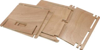 Doboz LP lemezekhez Muziker Self-Assembly Plywood Doboz LP lemezekhez Natural - 6