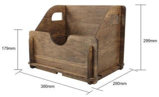 Doboz LP lemezekhez Muziker Self-Assembly Plywood Doboz LP lemezekhez Brown - 3