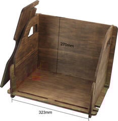 Doboz LP lemezekhez Muziker Self-Assembly Plywood Doboz LP lemezekhez Brown - 4