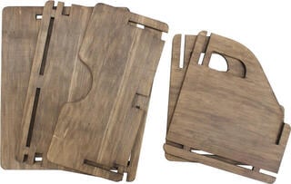 Doboz LP lemezekhez Muziker Self-Assembly Plywood Doboz LP lemezekhez Brown - 5