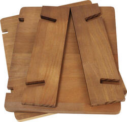 Tafelstandaard voor LP's Muziker Self-Assembly Paulownia Tafelstandaard voor LP's Natural - 5