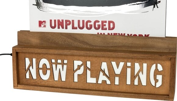 Stalo vinilo plokštelių laikiklis Muziker Now Playing Vinyl Record Album Display Stand - 3