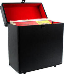 Hoes/koffer voor LP's Muziker 12'' Vinyl Record Leather Koffer voor lp-platen Black - 4