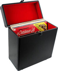 Hoes/koffer voor LP's Muziker 12'' Vinyl Record Leather Koffer voor lp-platen Black - 5