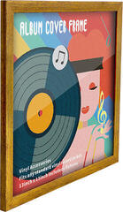 Wandständer für Schallplatten
 Muziker 12inch Vinyl record albums Wandständer für Schallplatten Gold - 1