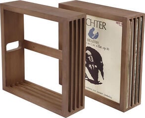Muurstandaard voor LP's Muziker Vinyl Record Storage Muurstandaard voor LP's Brown - 3