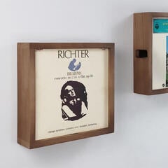 Muurstandaard voor LP's Muziker Vinyl Record Storage Muurstandaard voor LP's Brown - 7