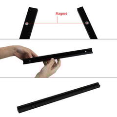 Muurstandaard voor LP's Muziker Acrylic Vinyl record albums storage rack Muurstandaard voor LP's Black - 2