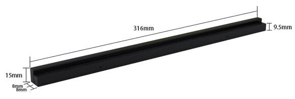 Wall Mounted Vinyl Records Holder Muziker MUZR65G Wall Mounted Vinyl Records Holder - 4