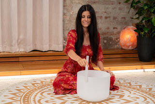 Perkusja dla terapii muzycznej Meinl Sonic Energy F3 440 Hz Kryształowa misa śpiewająca 12" - 4