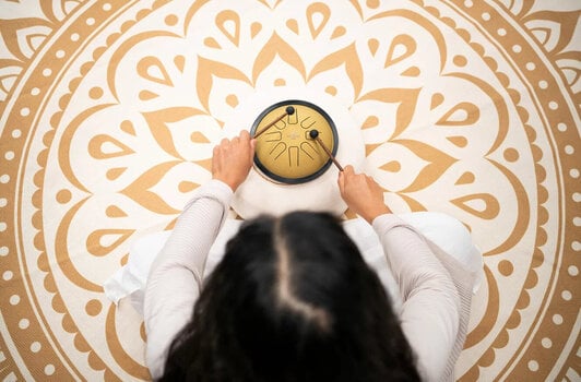 Tongue Drum Meinl Small Steel 7" C Minor 440Hz Gold Tongue Drum - 5